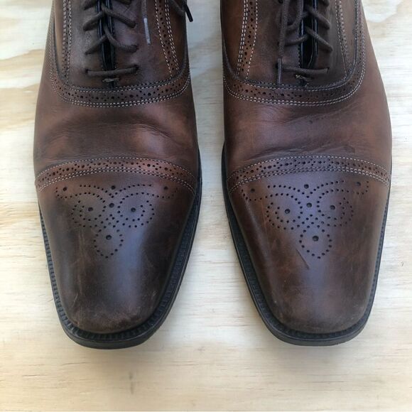 To Boot New York Brown Adam Derrick Lasercut Men’s Oxford Shoes Size 12